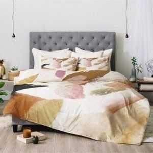 Urban Outfitters abstract duvet Shams F/Q DENY New